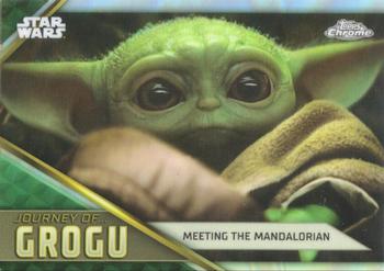 2023 Topps Chrome Star Wars - Journey of Grogu #JG-2 Meeting the Mandalorian Front