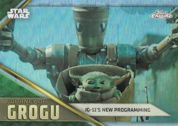 2023 Topps Chrome Star Wars - Journey of Grogu #JG-7 IG-11's New Programming Front