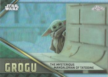 2023 Topps Chrome Star Wars - Journey of Grogu #JG-9 The Mysterious Mandalorian of Tatooine Front