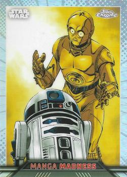 2023 Topps Chrome Star Wars - Manga Madness #MM-2 R2-D2 / C-3PO Front