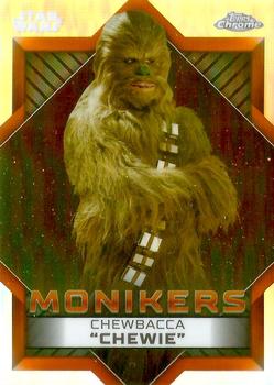 2023 Topps Chrome Star Wars - Monikers #M-4 Chewbacca Front