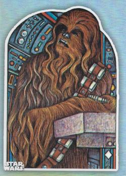 2023 Topps Chrome Star Wars - Return of the Jedi 40th Anniversary Poster Art #ROJ40-4 Chewbacca Front