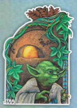 2023 Topps Chrome Star Wars - Return of the Jedi 40th Anniversary Poster Art #ROJ40-6 Yoda Front