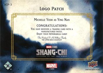 2023 Upper Deck Marvel Shang-Chi and the Legends of the Ten Rings - Logo Patches #SCP-3 Michelle Yeoh Back