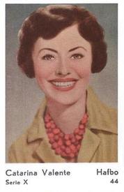1961 Dutch Gum Serie X (blank-backed) #44 Caterina Valente Front