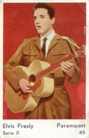 1961 Dutch Gum Serie X (blank-backed) #45 Elvis Presley Front