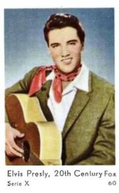 1961 Dutch Gum Serie X (blank-backed) #60 Elvis Presley Front