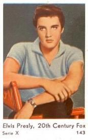 1961 Dutch Gum Serie X (blank-backed) #143 Elvis Presley Front