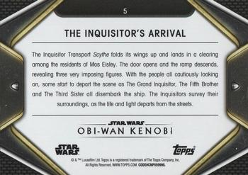 2023 Topps Star Wars: Obi-Wan Kenobi #5 The Inquisitor's Arrival Back
