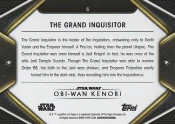 2023 Topps Star Wars: Obi-Wan Kenobi #6 The Grand Inquisitor Back