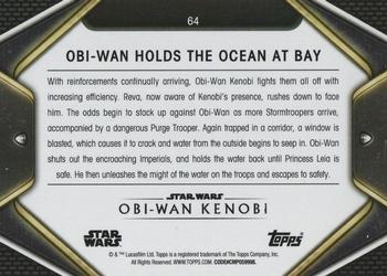 2023 Topps Star Wars: Obi-Wan Kenobi #64 Obi-Wan Holds the Ocean at Bay Back