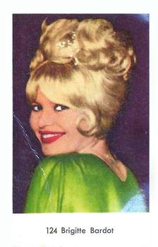 1964 Dutch Gum Numbered Set 2 #124 Brigitte Bardot Front