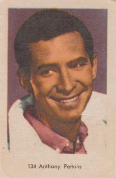 1964 Dutch Gum Numbered Set 2 #134 Anthony Perkins Front