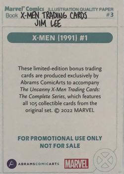 2022 Abrams X-Men Trading Cards: The Complete Series Book Bonus Cards #3 X-Men #1 (Right) Back