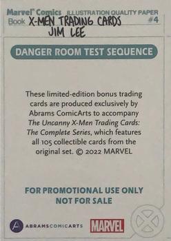 2022 Abrams X-Men Trading Cards: The Complete Series Book Bonus Cards #4 Danger Room Test Sequence Back
