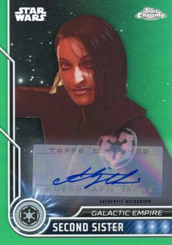 2023 Topps Chrome Star Wars - Character Autographs Green #27 Elizabeth Grullon Front