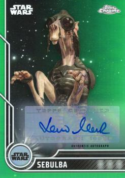 2023 Topps Chrome Star Wars - Character Autographs Green #62 Lewis Macleod Front