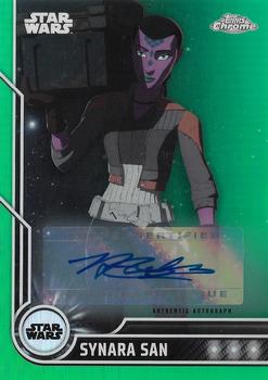 2023 Topps Chrome Star Wars - Character Autographs Green #40 Nazneen Contractor Front
