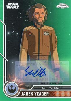 2023 Topps Chrome Star Wars - Character Autographs Green #39 Scott Lawrence Front