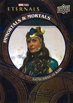2023 Upper Deck Marvel Eternals - Immortals and Mortals #IM-1 Salma Hayek as Ajak Front