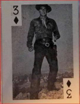 1969 Globe Imports Playing Cards Gas Station Issue #3♦ Ronald Reagan Front