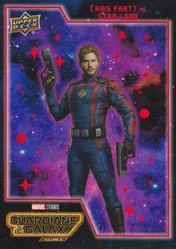 2023 Upper Deck Marvel Guardians of the Galaxy Vol. 3 Weekly #1 Chris Pratt as Star-Lord Front
