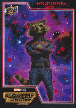 2023 Upper Deck Marvel Guardians of the Galaxy Vol. 3 Weekly #2 Bradley Cooper as Rocket Front