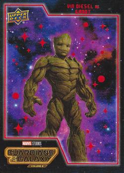 2023 Upper Deck Marvel Guardians of the Galaxy Vol. 3 Weekly #3 Vin Diesel as Groot Front