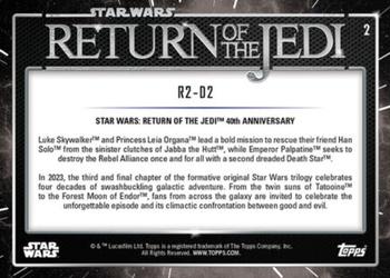 2023 Star Wars: Return of the Jedi 40th Anniversary #2 R2-D2 Back