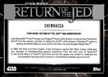 2023 Star Wars: Return of the Jedi 40th Anniversary #7 Chewbacca Back