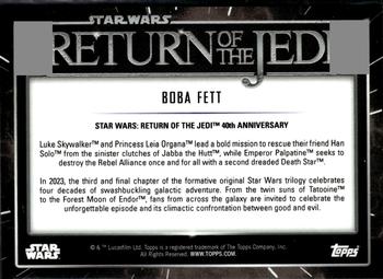 2023 Star Wars: Return of the Jedi 40th Anniversary #8 Boba Fett Back