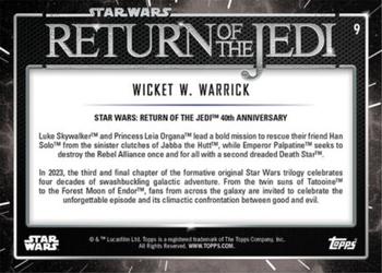2023 Star Wars: Return of the Jedi 40th Anniversary #9 Wicket W. Warrick Back