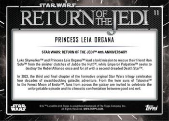 2023 Star Wars: Return of the Jedi 40th Anniversary #11 Princess Leia Organa Back