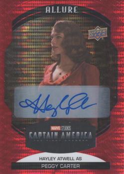 2022 Upper Deck Allure Marvel Studios - Red Rainbow Autographs #10 Hayley Atwell as Peggy Carter Front