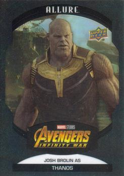 2022 Upper Deck Allure Marvel Studios - Black Rainbow #74 Josh Brolin as Thanos Front