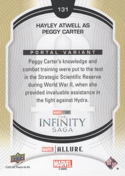 2022 Upper Deck Allure Marvel Studios - Portal #131 Hayley Atwell as Peggy Carter Back