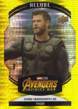 2022 Upper Deck Allure Marvel Studios - Yellow Taxi #75 Chris Hemsworth as Thor Front