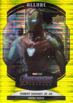 2022 Upper Deck Allure Marvel Studios - Yellow Taxi #100 Robert Downey Jr. as Iron Man Front