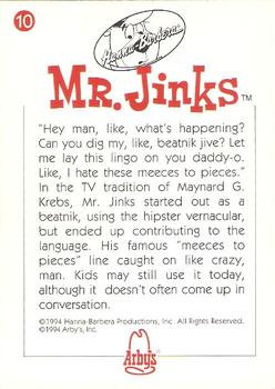 1994 Cardz Arby's Hanna-Barbera #10 Mr. Jinks Back