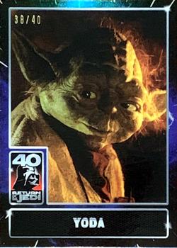 2023 Star Wars: Return of the Jedi 40th Anniversary - Blue Foil #16 Yoda Front