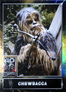 2023 Star Wars: Return of the Jedi 40th Anniversary - Gold Foil #7 Chewbacca Front