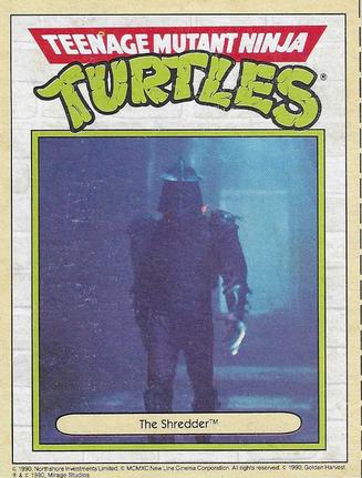 1990 Ralston Purina Cereal Teenage Mutant Ninja Turtles #NNO The Shredder Front