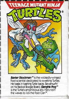 1989 Ralston Purina Cereal Teenage Mutant Ninja Turtles #NNO Baxter Stockman & Genghis Frog Front