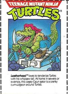 1989 Ralston Purina Cereal Teenage Mutant Ninja Turtles #NNO Leatherhead Front