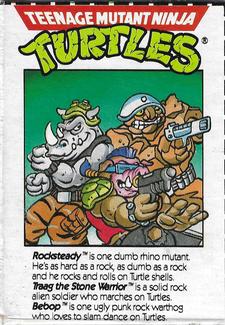 1989 Ralston Purina Cereal Teenage Mutant Ninja Turtles #NNO Rocksteady / Traag / Bebop Front
