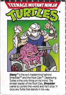 1989 Ralston Purina Cereal Teenage Mutant Ninja Turtles #NNO Krang / Shredder Front