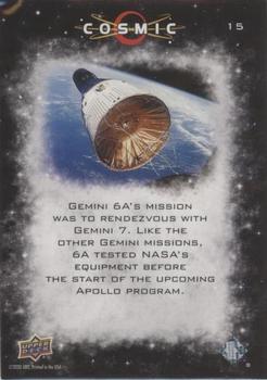 2023 Upper Deck Cosmic #15 First Orbital Rendezvous - Gemini 6 Back