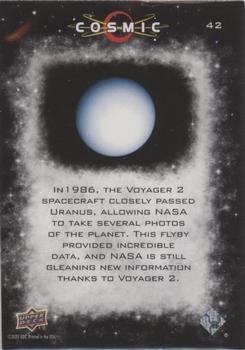 2023 Upper Deck Cosmic #42 First Uranus Fly By - Voyager 2 Back