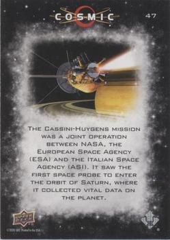 2023 Upper Deck Cosmic #47 First Orbit of Saturn - Cassini-Huygens Back