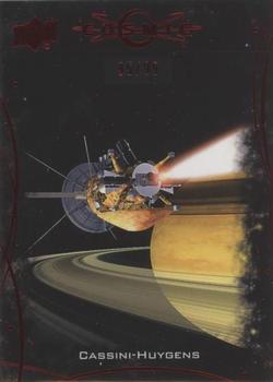 2023 Upper Deck Cosmic - Red Shift #47 First Orbit of Saturn - Cassini-Huygens Front